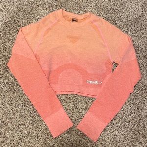 Pink Ombré Seamless Gymshark Crop